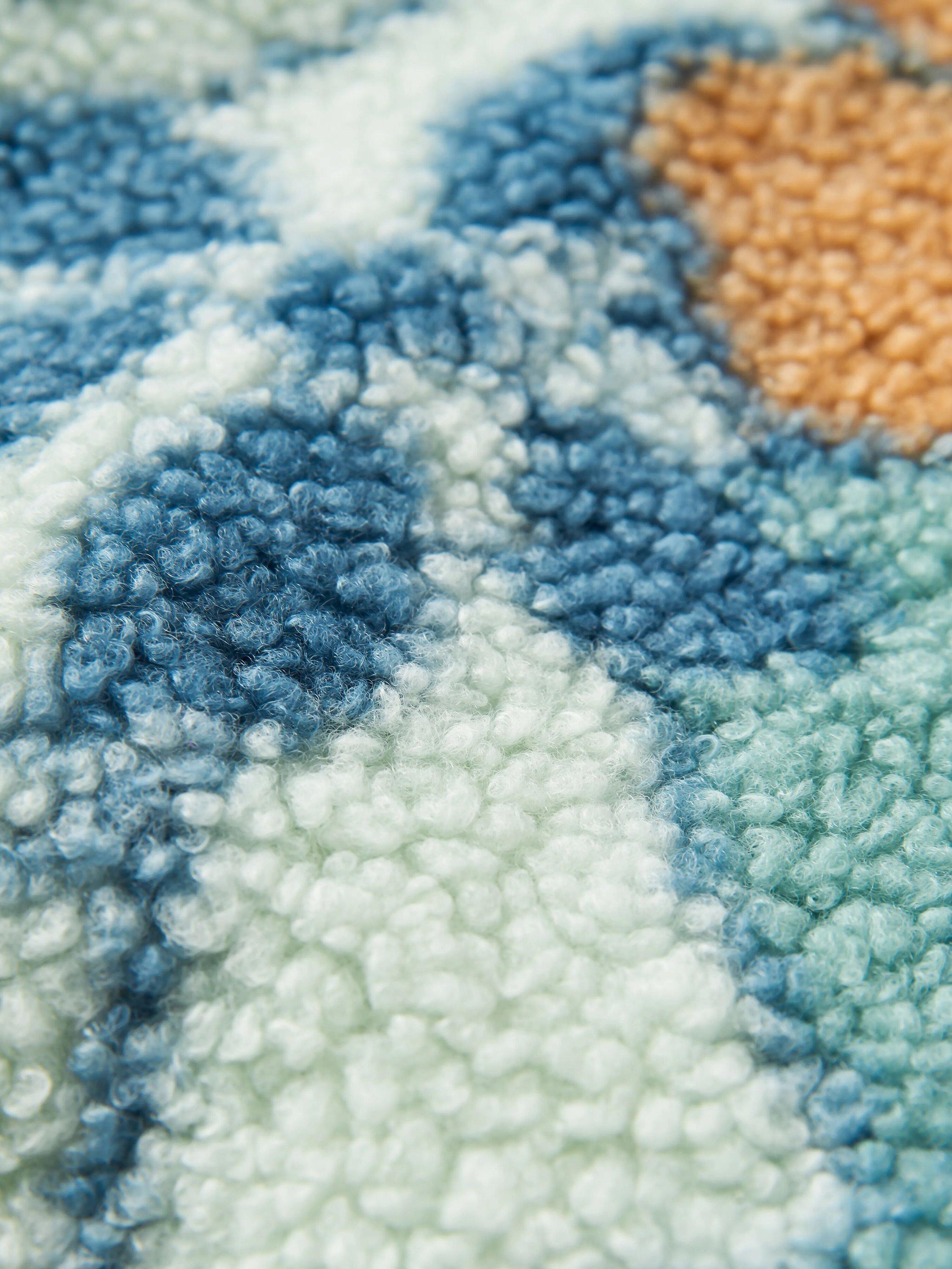 Product image 5 of 5, which shows Passenger Lucia Floral Zip Fleece, Vintage Floral Aqua, XS