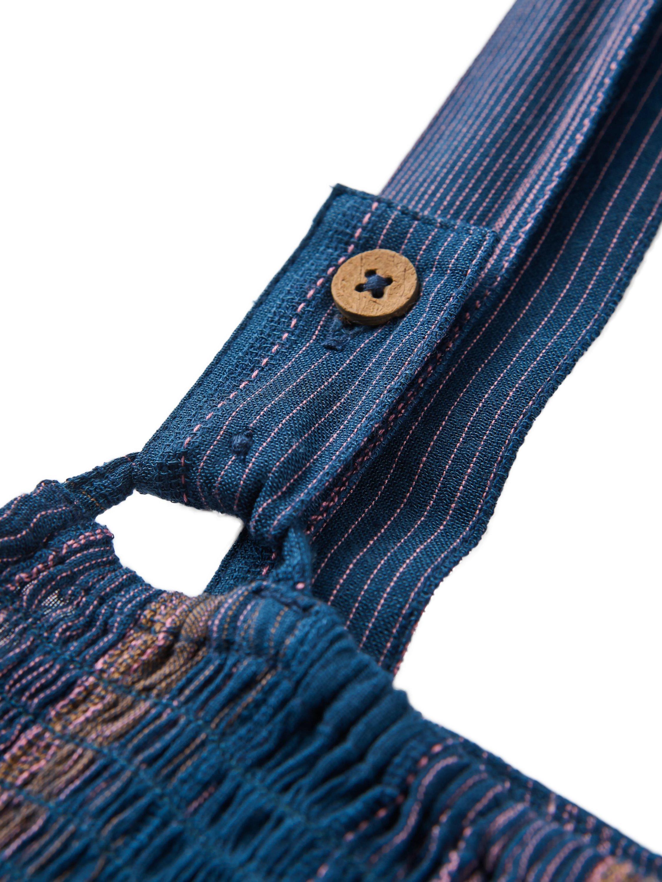 Product image 2 of 4, which shows Passenger Soleis Stripe Maxi Dress, Denim Multi Stripe, XS