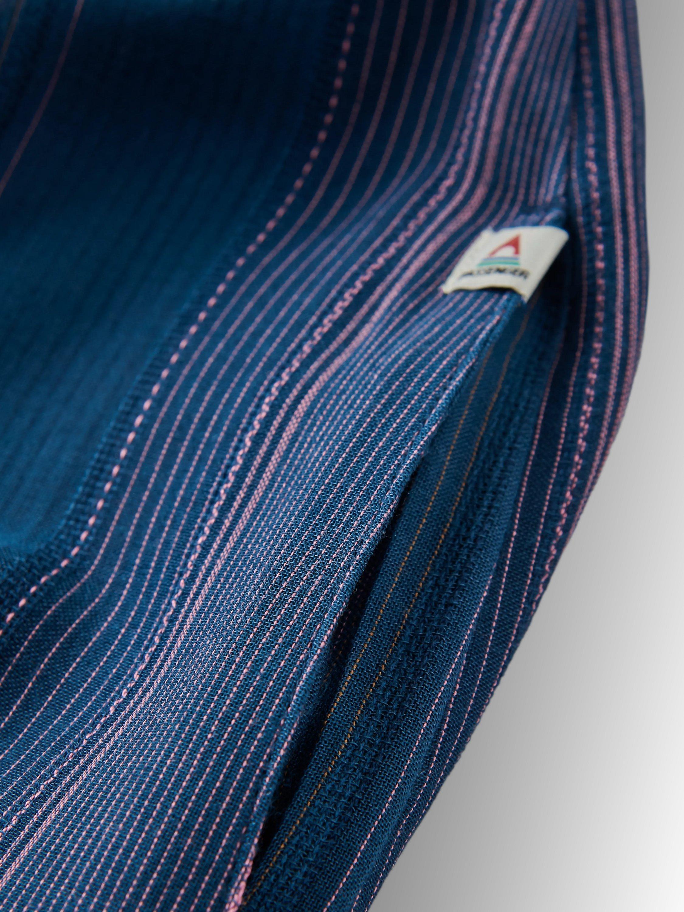 Product image 3 of 4, which shows Passenger Soleis Stripe Maxi Dress, Denim Multi Stripe, XS