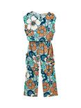 Passenger Thimbleberry Floral Jumpsuit, Vintage Floral Aqua