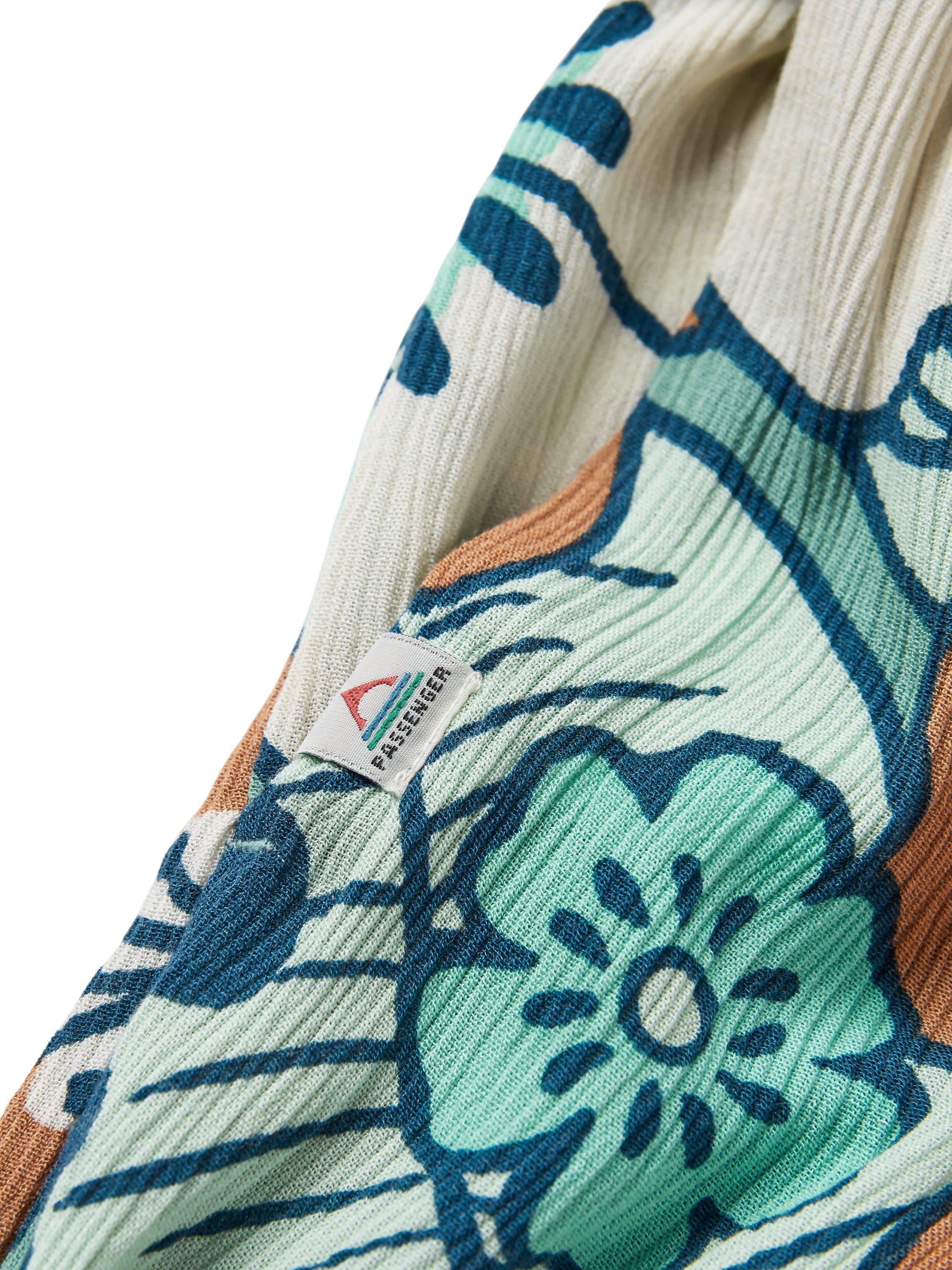 Product image 5 of 6, which shows Passenger Thimbleberry Floral Jumpsuit, Vintage Floral Aqua, XS