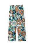 Passenger Someday Floral Wide Leg Trousers, Vintage Floral Aqua