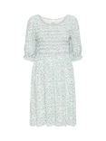 ICHI Vera Floral Dress, Green/Multi