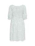ICHI Vera Floral Dress, Green/Multi