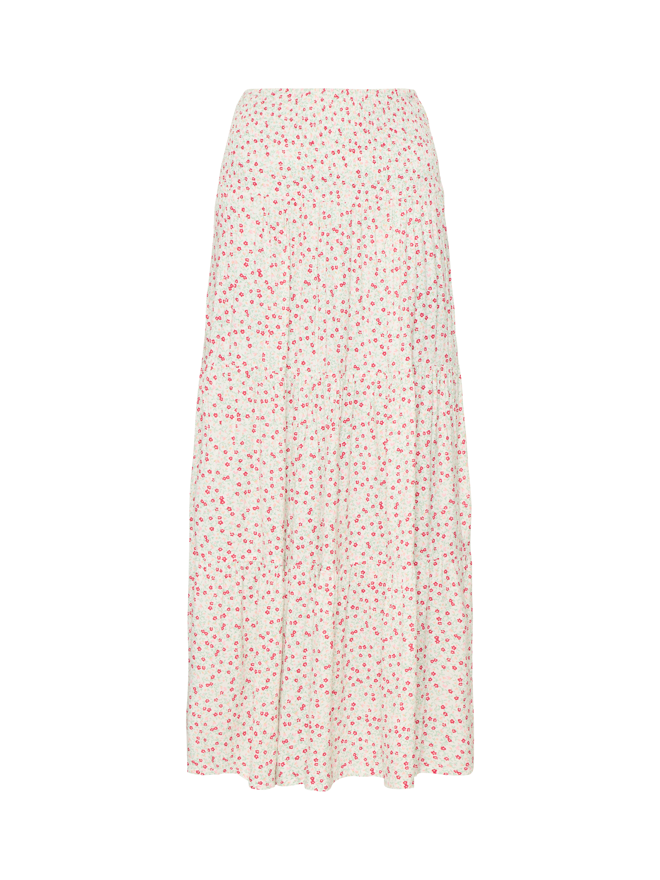 Product image 1 of 3, which shows ICHI Vera Floral Maxi Skirt, Pink/Multi, 8