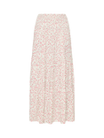 ICHI Vera Floral Maxi Skirt, Pink/Multi