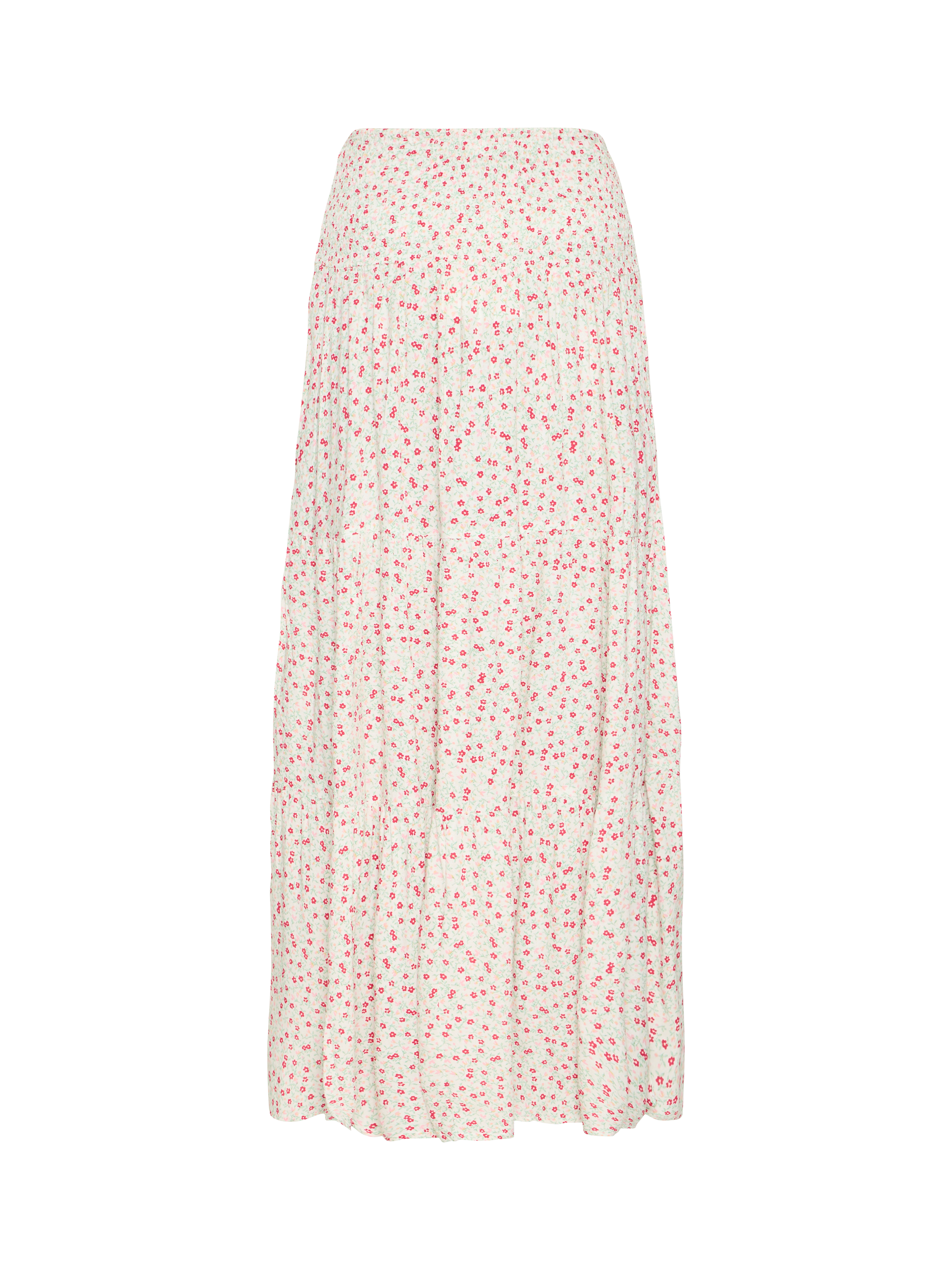 Product image 2 of 3, which shows ICHI Vera Floral Maxi Skirt, Pink/Multi, 8