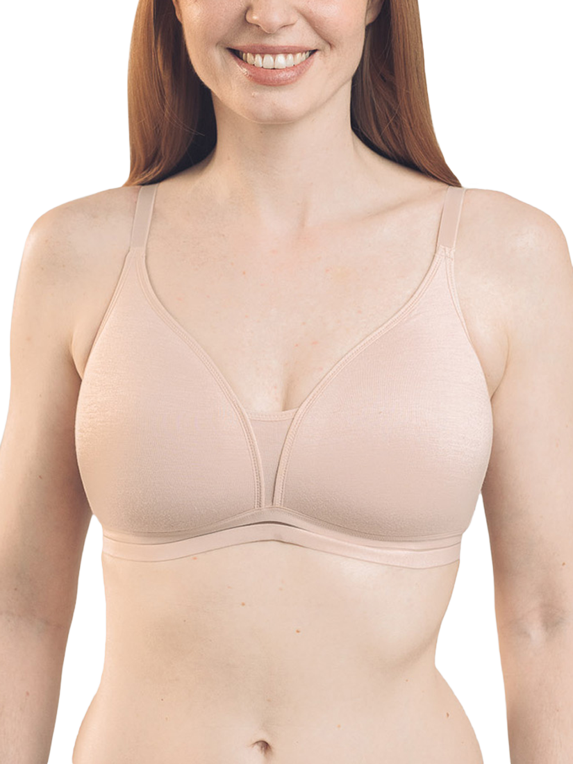 Product image 1 of 7, which shows Royce Posie T-Shirt Bra, Blush, 28A