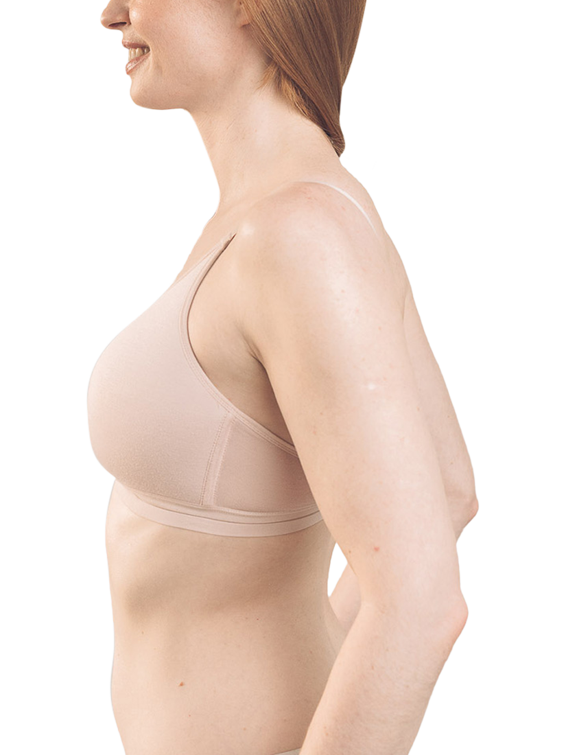Product image 2 of 7, which shows Royce Posie T-Shirt Bra, Blush, 28A