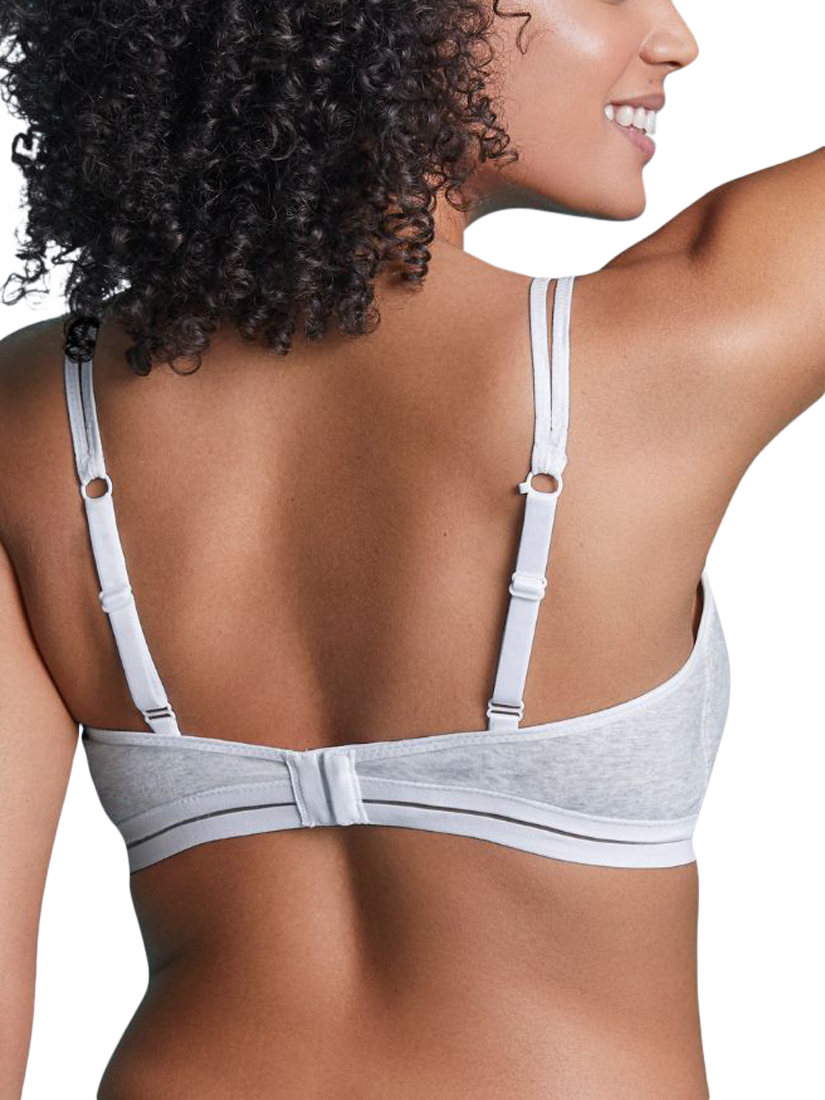 Product image 2 of 6, which shows Royce Posie T-Shirt Bra, Grey, 28A