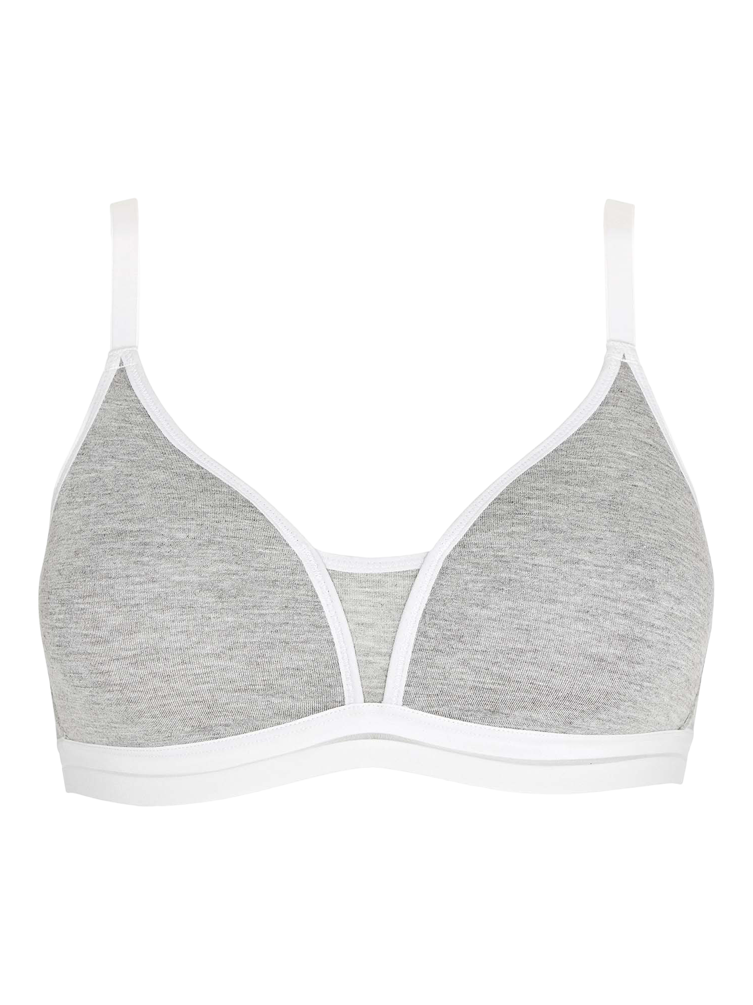 Product image 4 of 6, which shows Royce Posie T-Shirt Bra, Grey, 28A