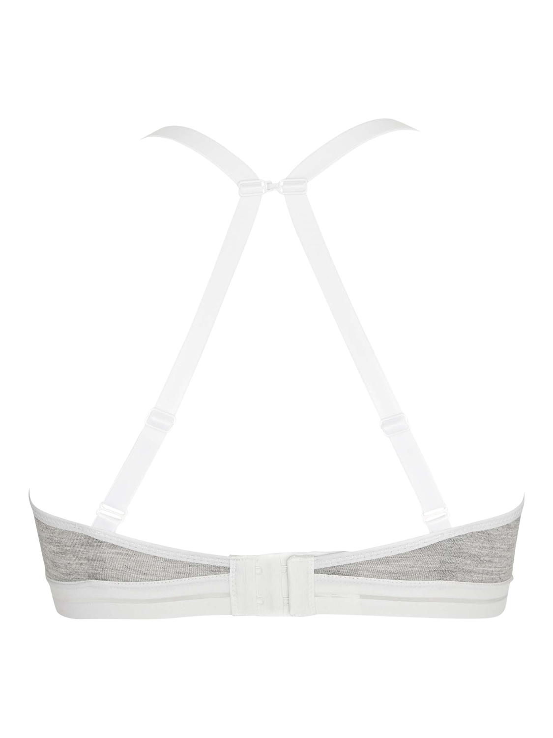 Product image 6 of 6, which shows Royce Posie T-Shirt Bra, Grey, 28A
