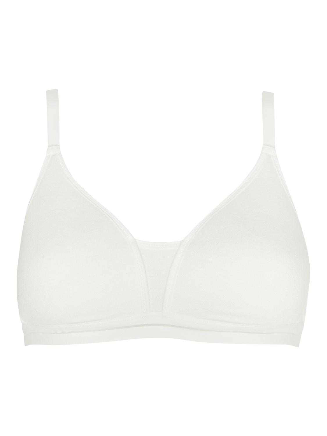 Product image 5 of 7, which shows Royce Posie T-Shirt Bra, Ivory, 28A