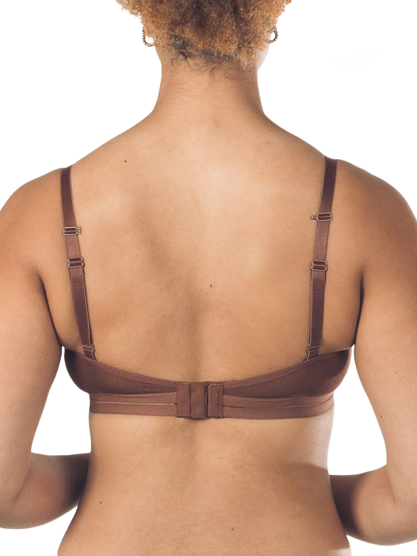 Product image 3 of 4, which shows Royce Posie T-Shirt Bra, Mocha, 28A