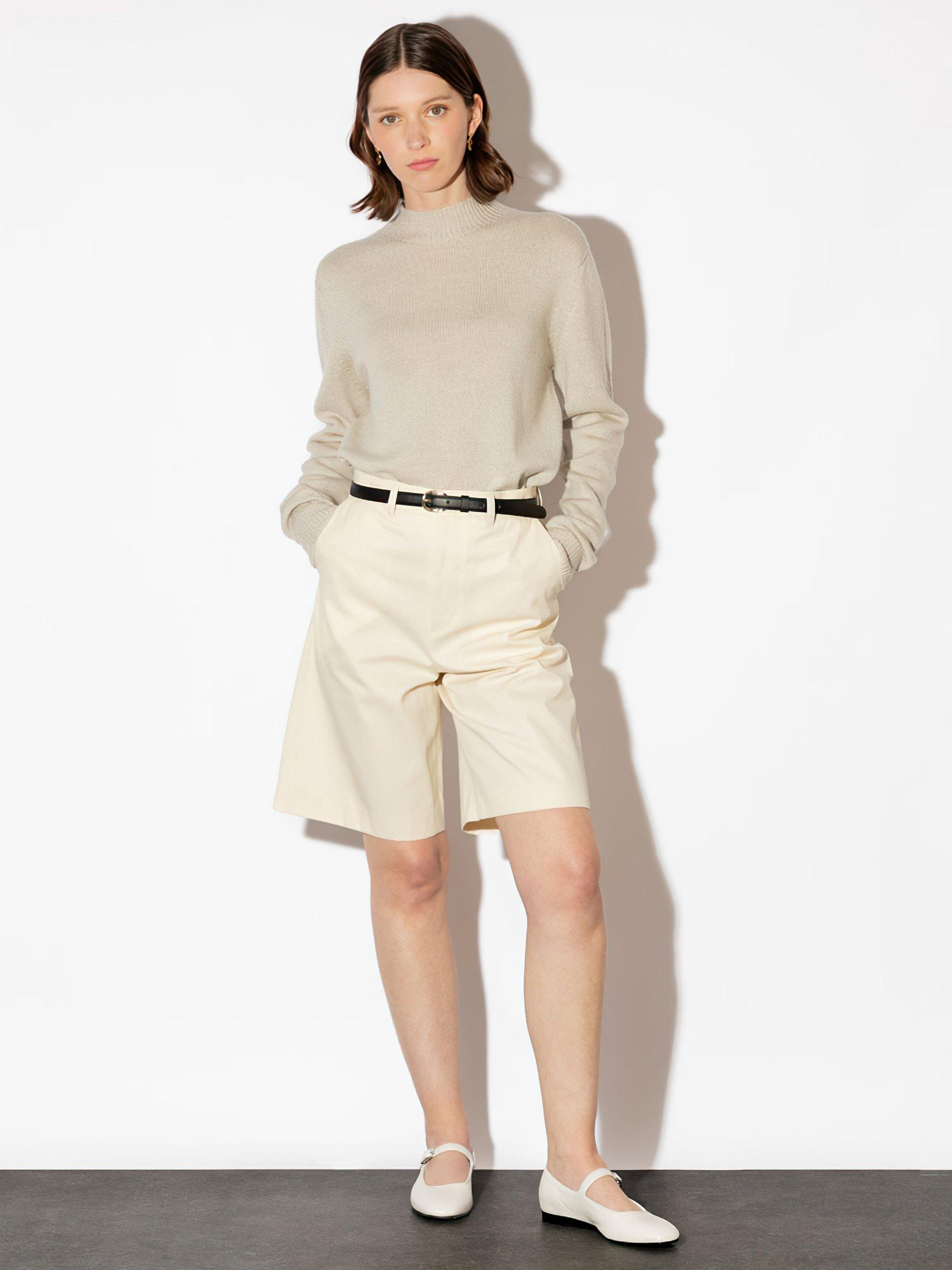 Product image 3 of 5, which shows John Smedley Alora Merino Wool Jumper, Grey, XS