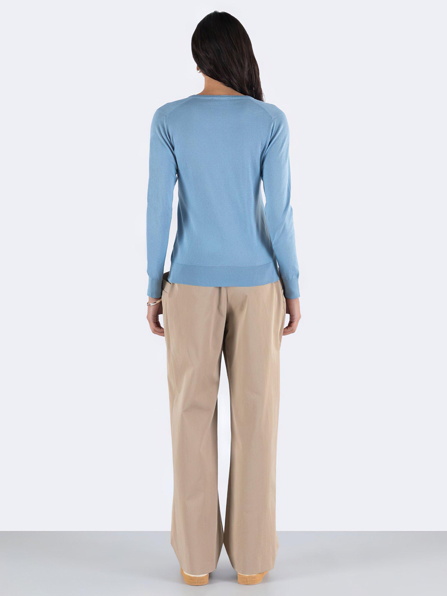 Product image 2 of 5, which shows John Smedley Julie Jumper, Sea Glass, L