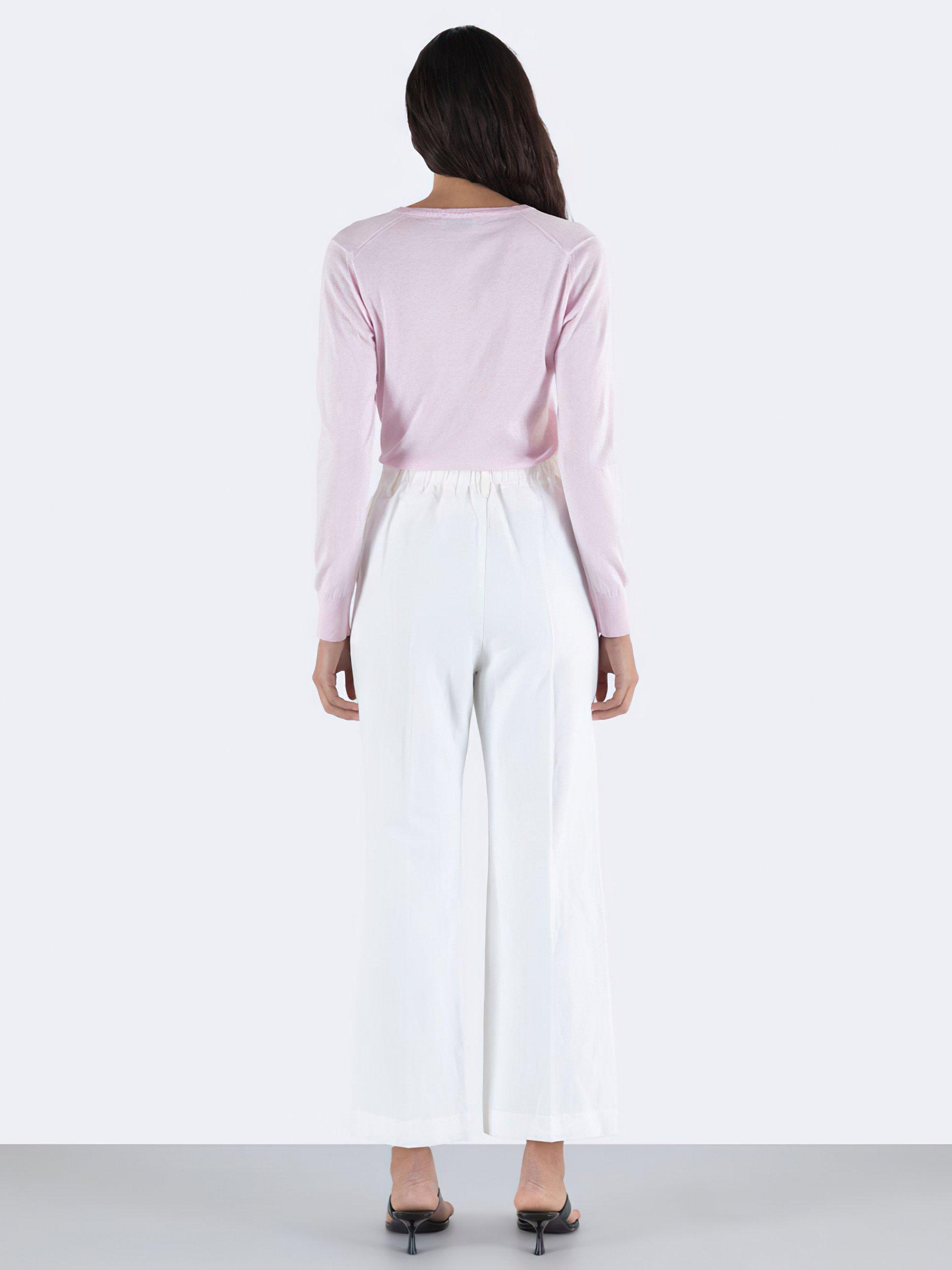 Product image 2 of 5, which shows John Smedley Julie Jumper, Soft Pink, L