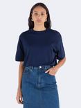 John Smedley Danby T-Shirt, French Navy