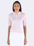 John Smedley Jill Polo Shirt, Soft Pink