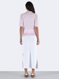 John Smedley Jill Polo Shirt, Soft Pink
