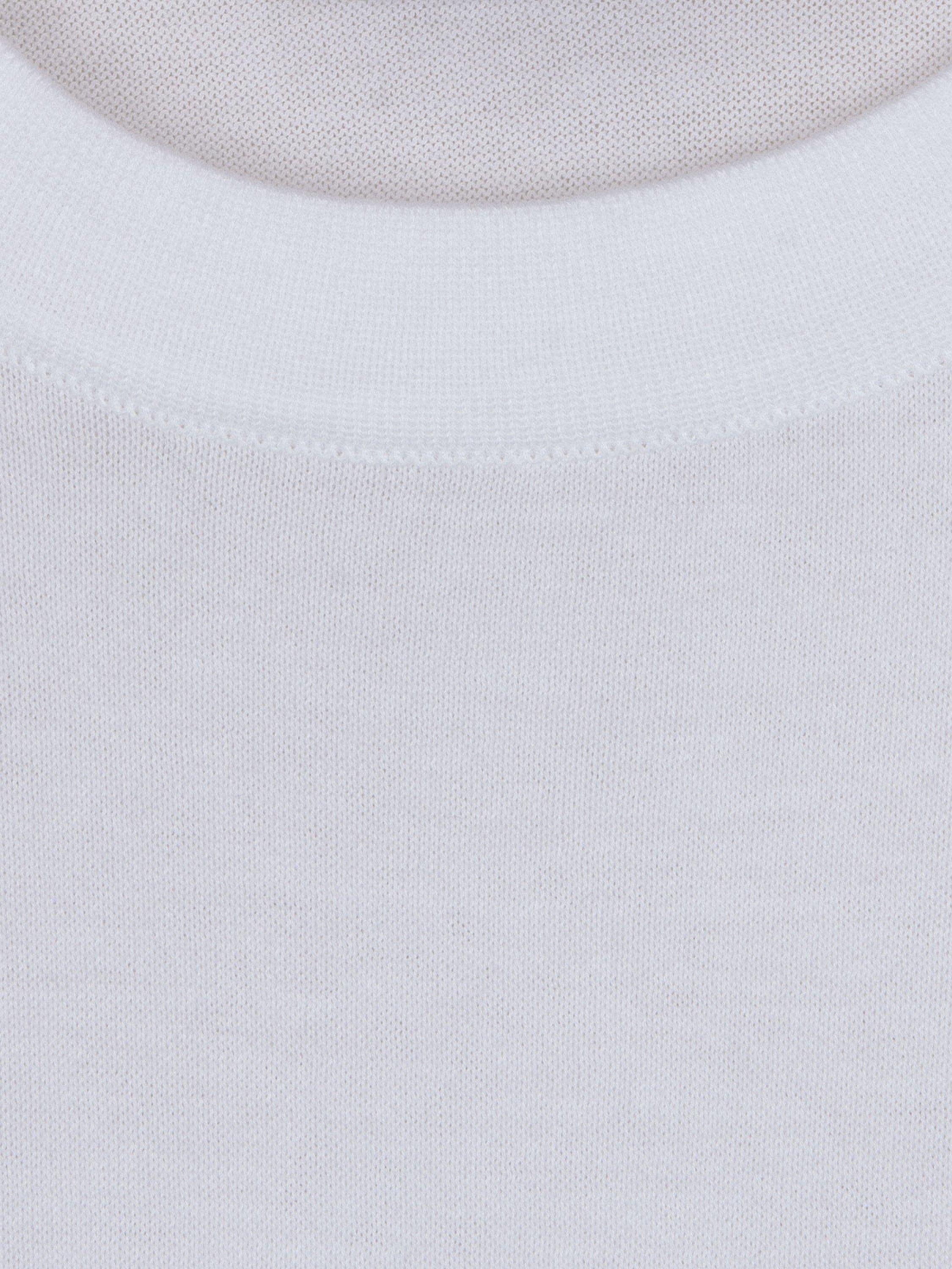 Product image 4 of 4, which shows John Smedley Danby T-Shirt, White, S