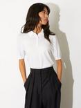 John Smedley Jill Polo Shirt, White