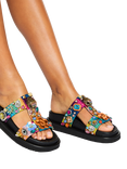Kurt Geiger London Orson Tutti Fruitti Footbed Sandals, Multi