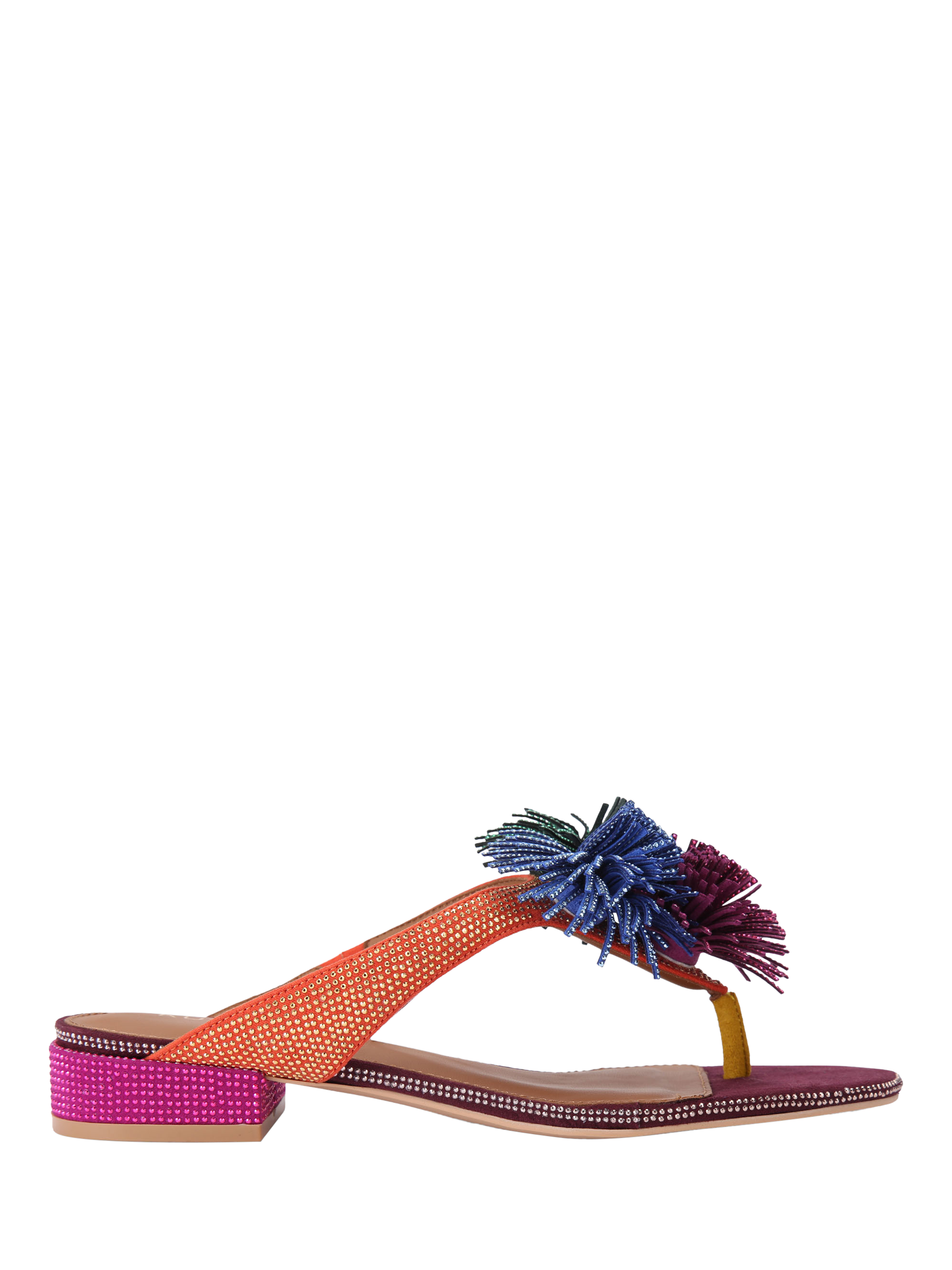 John Lewis Dune Pom Pom Sandals Dune Kids' Natalie Diamante
