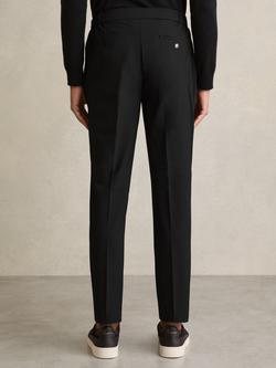 Reiss Found Draw Cord Waist Slim Fit Trousers - view 2, Black