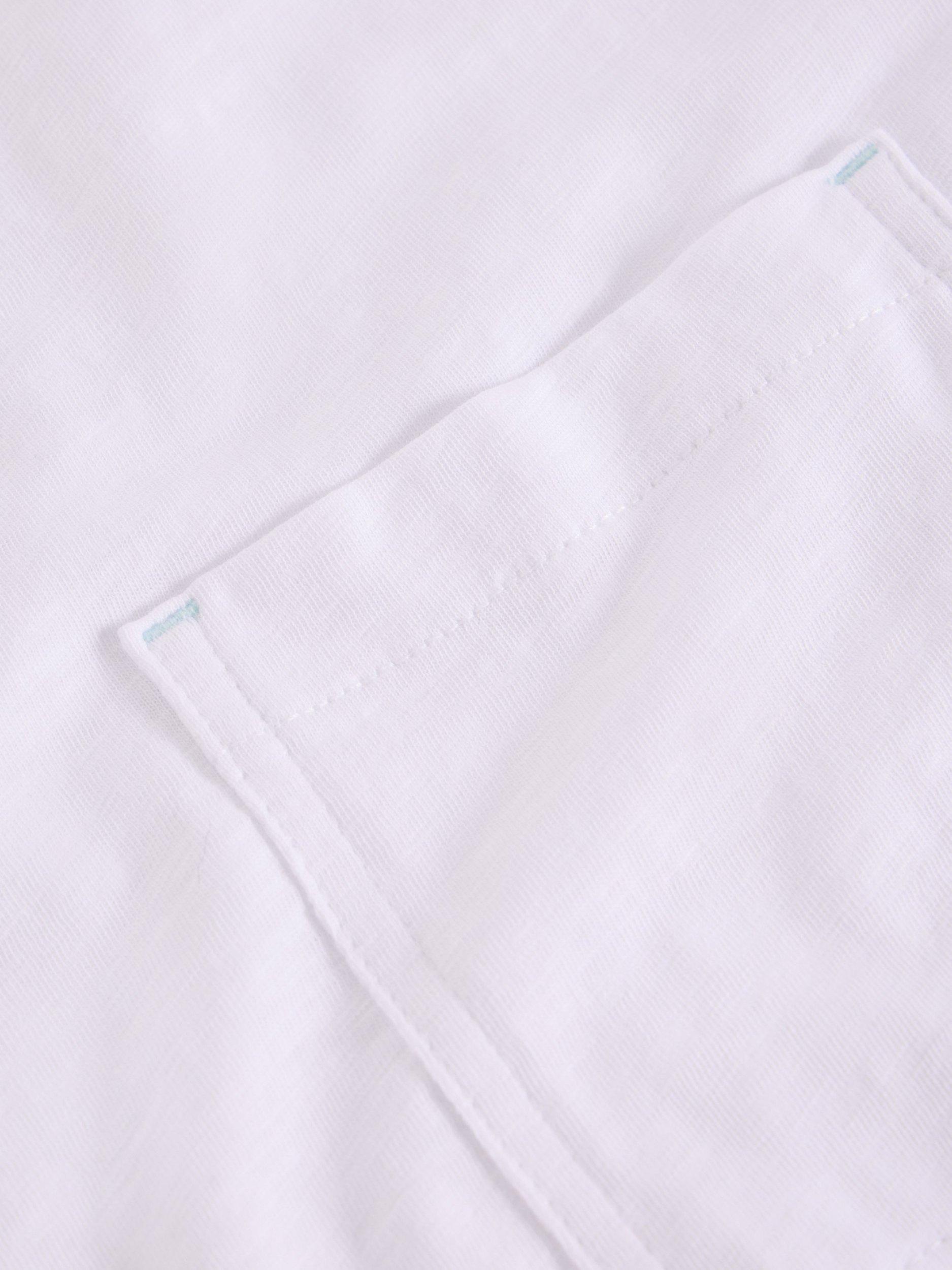 Product image 6 of 6, which shows White Stuff Gina Cotton Crew Neck T-Shirt, Bril White, 6