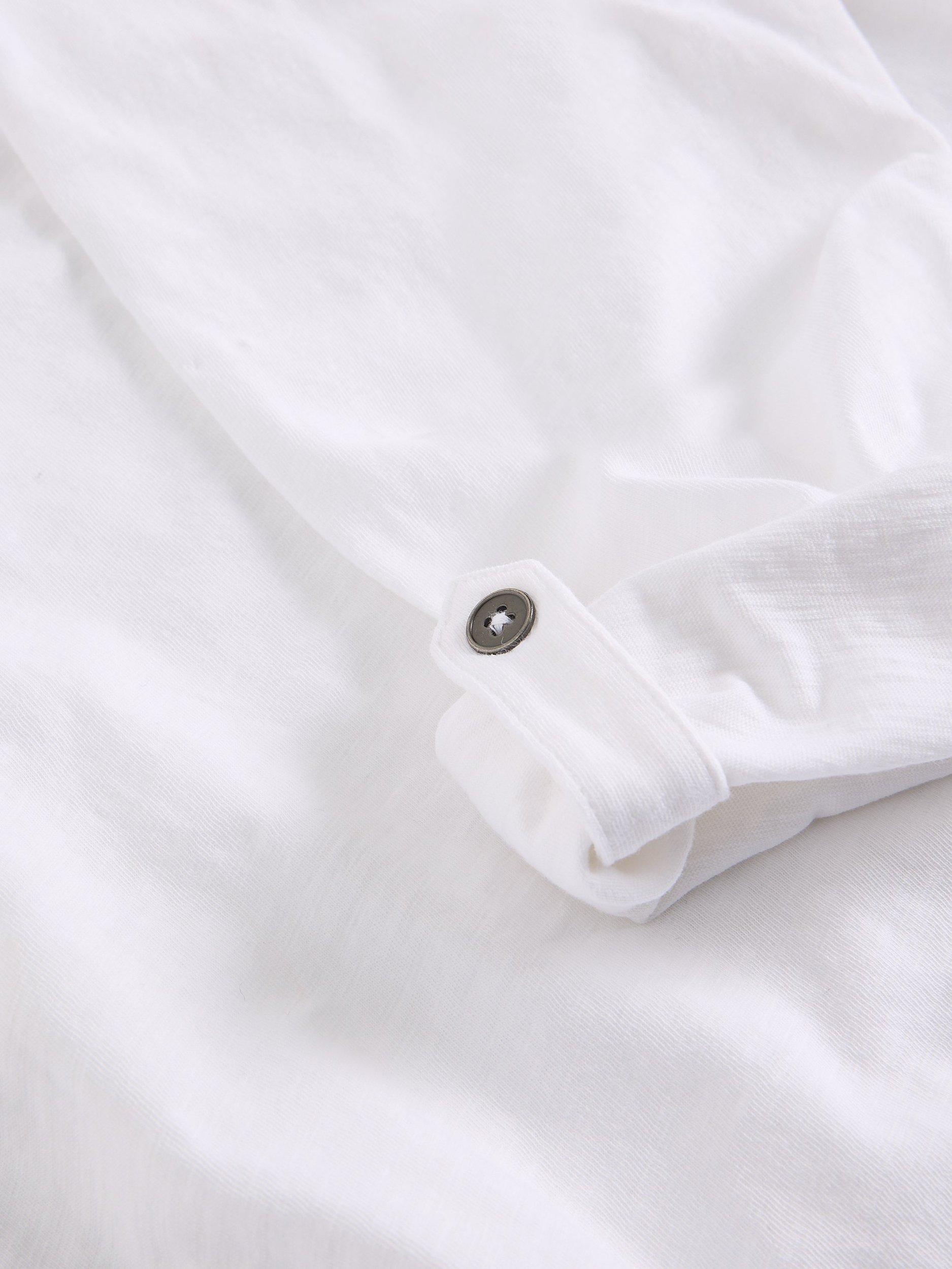 Product image 6 of 6, which shows White Stuff Allie Long Sleeved Cotton Shirt, White, 6