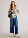 White Stuff  Allie Tree Print Long Sleeved Cotton Shirt