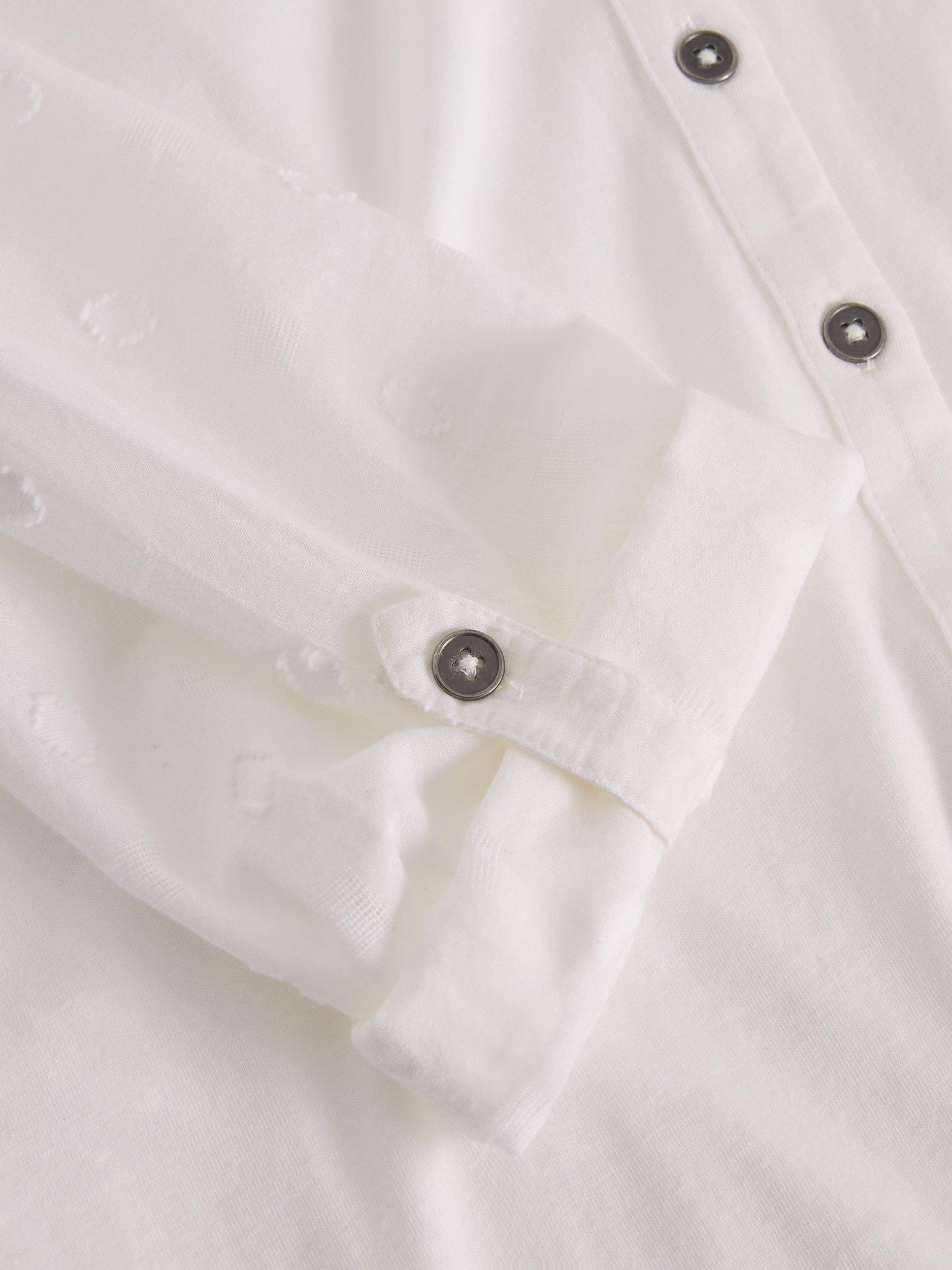 Product image 6 of 6, which shows White Stuff Annie Longline Shirt, Pale Ivory, 6