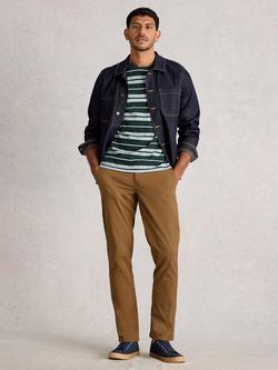 White Stuff Sutton Cotton Rich Slim Fit Chinos, Mid Brown, Mid Brown