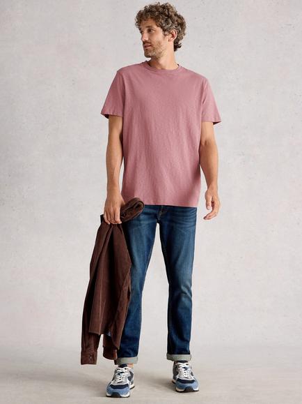 White Stuff Abersoch Cotton T-Shirt, Dusk Pink