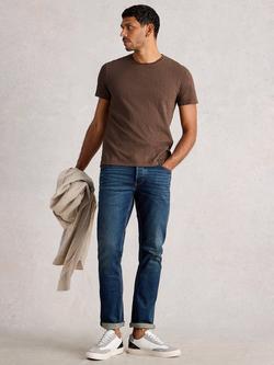 White Stuff Abersoch Cotton T-Shirt, Mid Brown