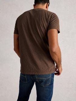 White Stuff Abersoch Cotton T-Shirt - view 2, Mid Brown