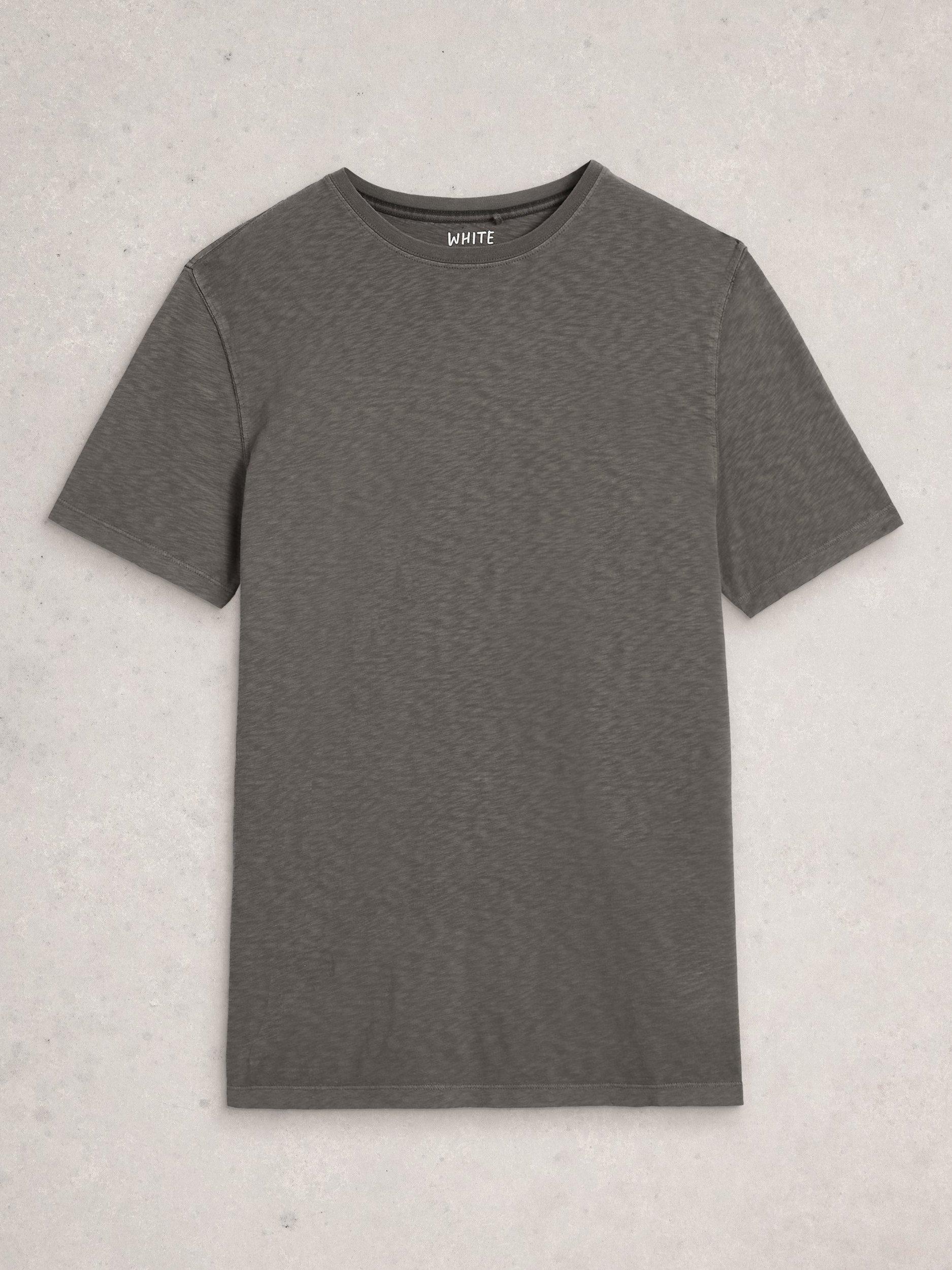 Product image 5 of 6, which shows White Stuff Abersoch Cotton T-Shirt, Washed Black, XS Reg