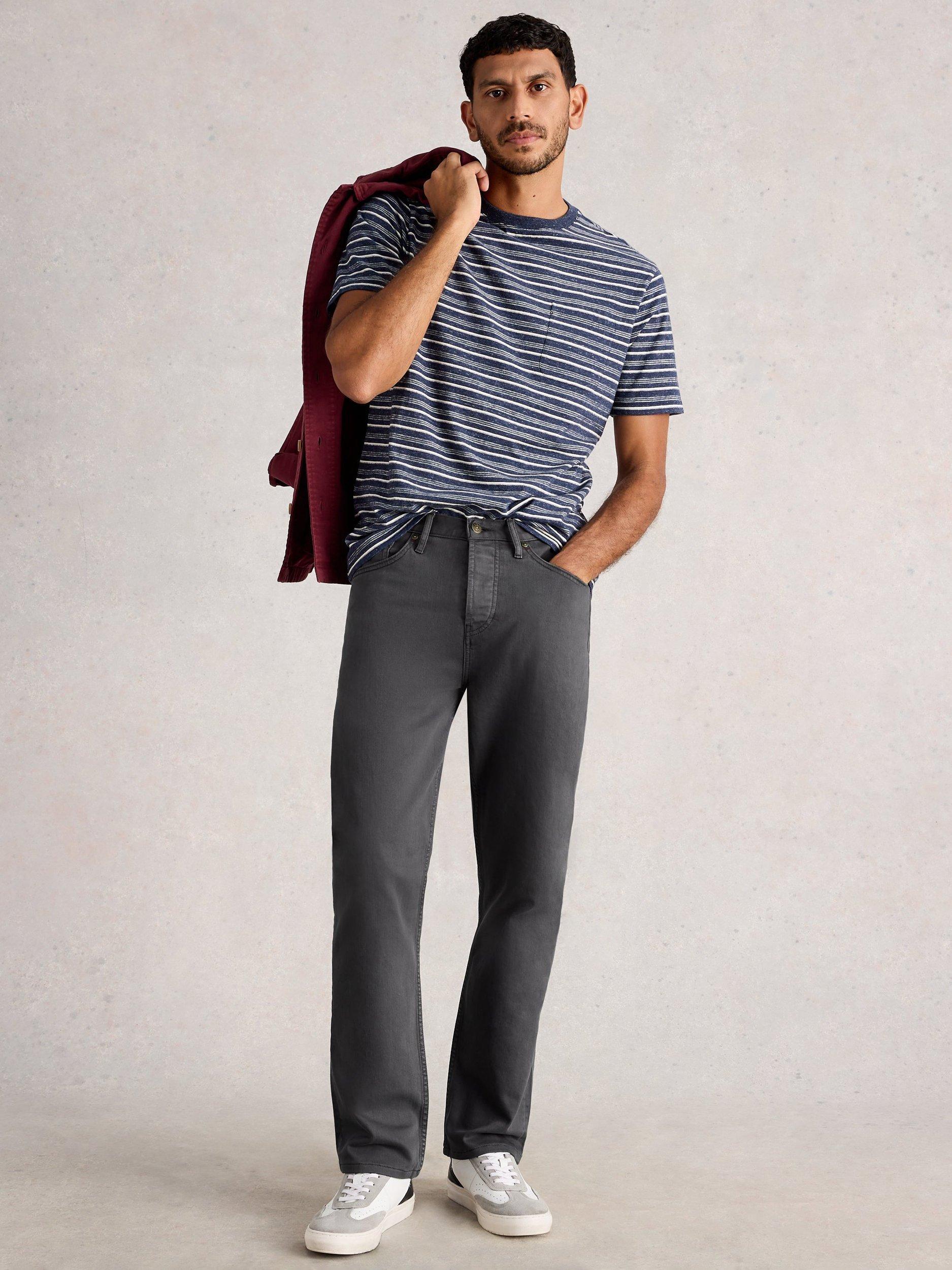 Product image 1 of 6, which shows White Stuff Eastwood Straight Fit Jeans, Dark Navy, 36R