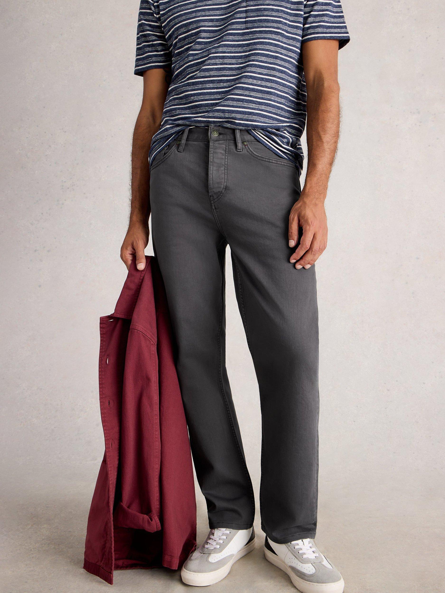 Product image 3 of 6, which shows White Stuff Eastwood Straight Fit Jeans, Dark Navy, 36R