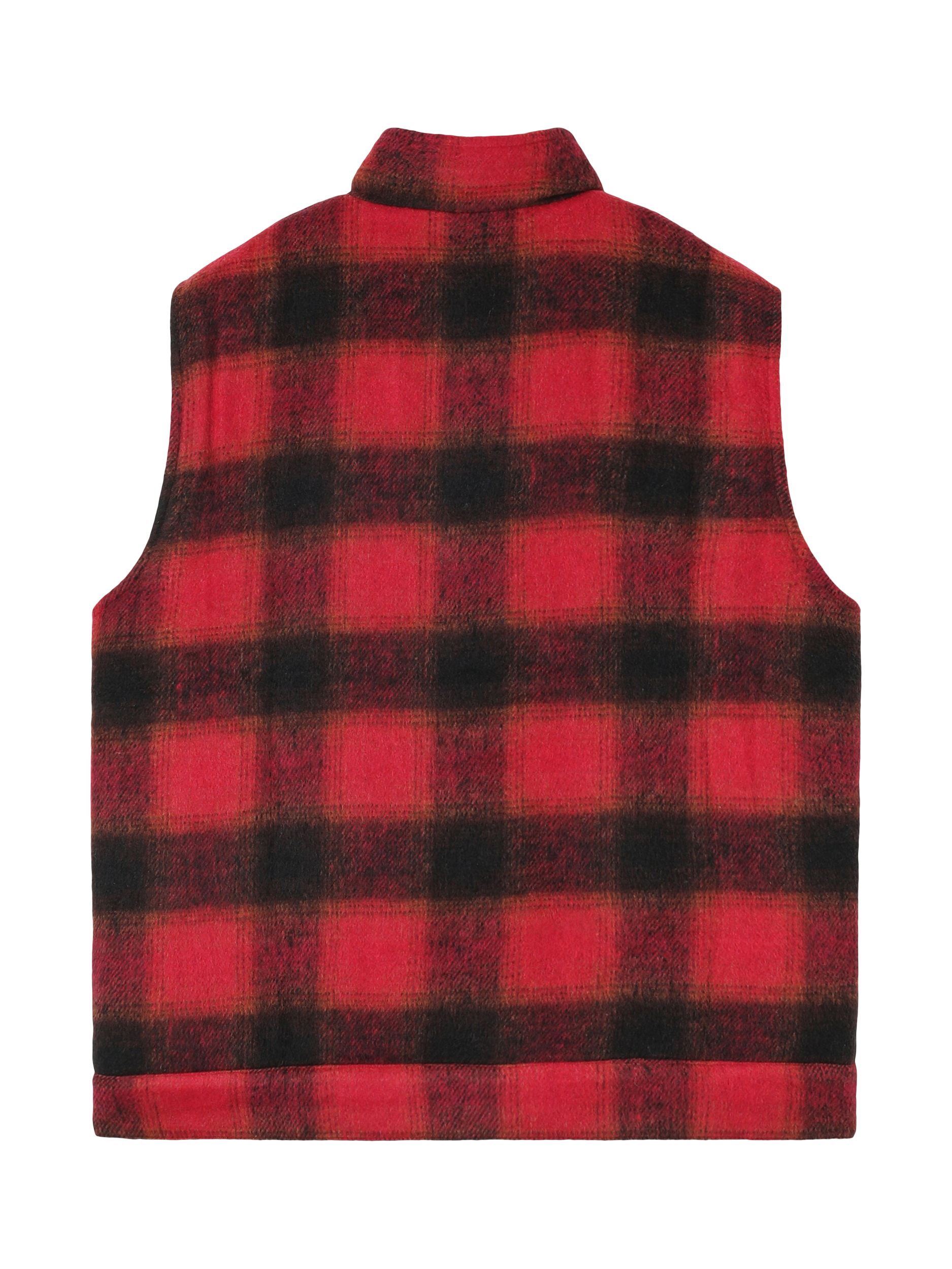 Product image 2 of 5, which shows Stan Ray Down Plaid Vest, Red, L