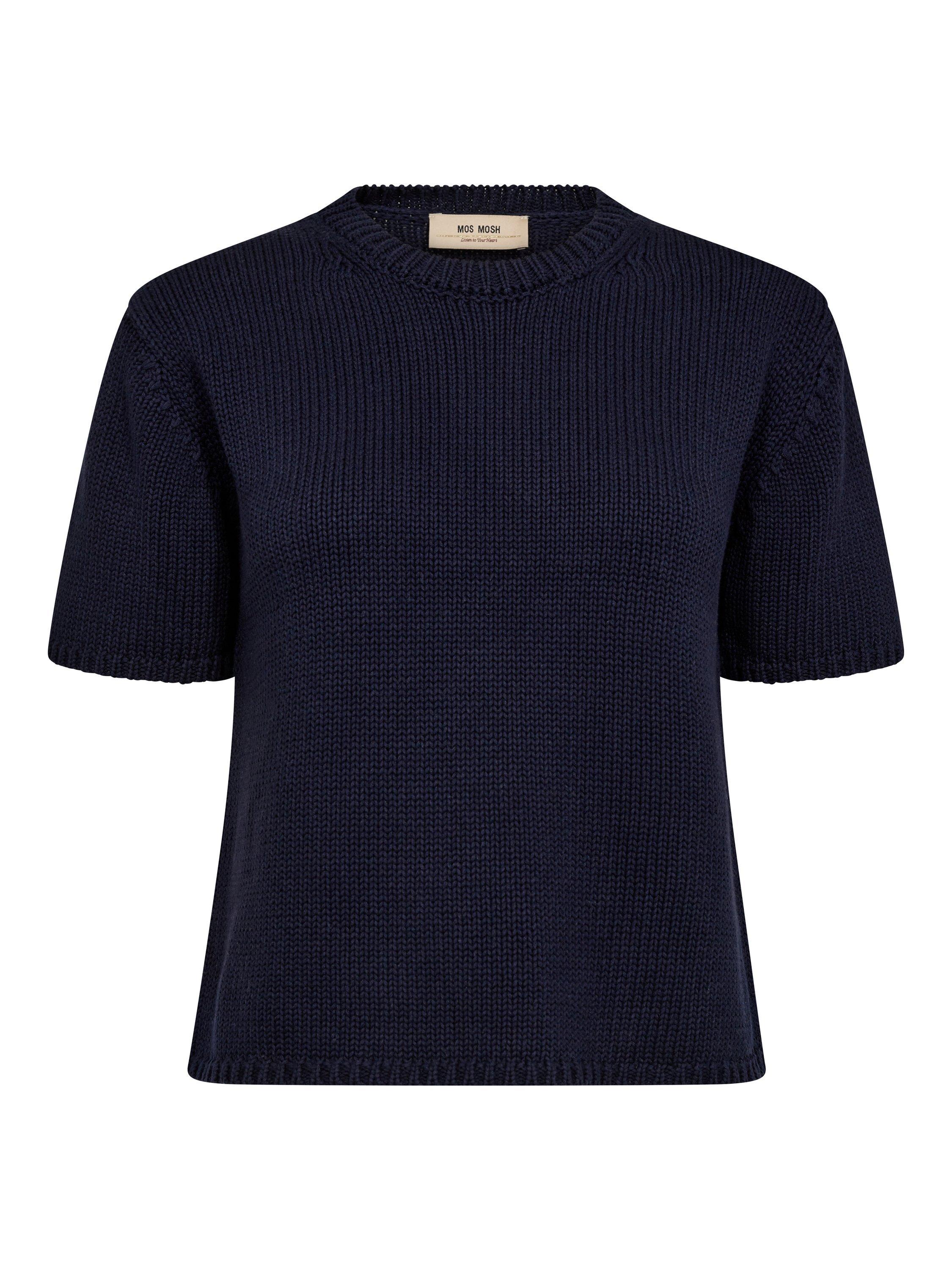 Product image 1 of 2, which shows MOS MOSH Arin Organic Cotton Top, Navy Blue, XS