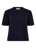 MOS MOSH Arin Organic Cotton Top, Navy Blue
