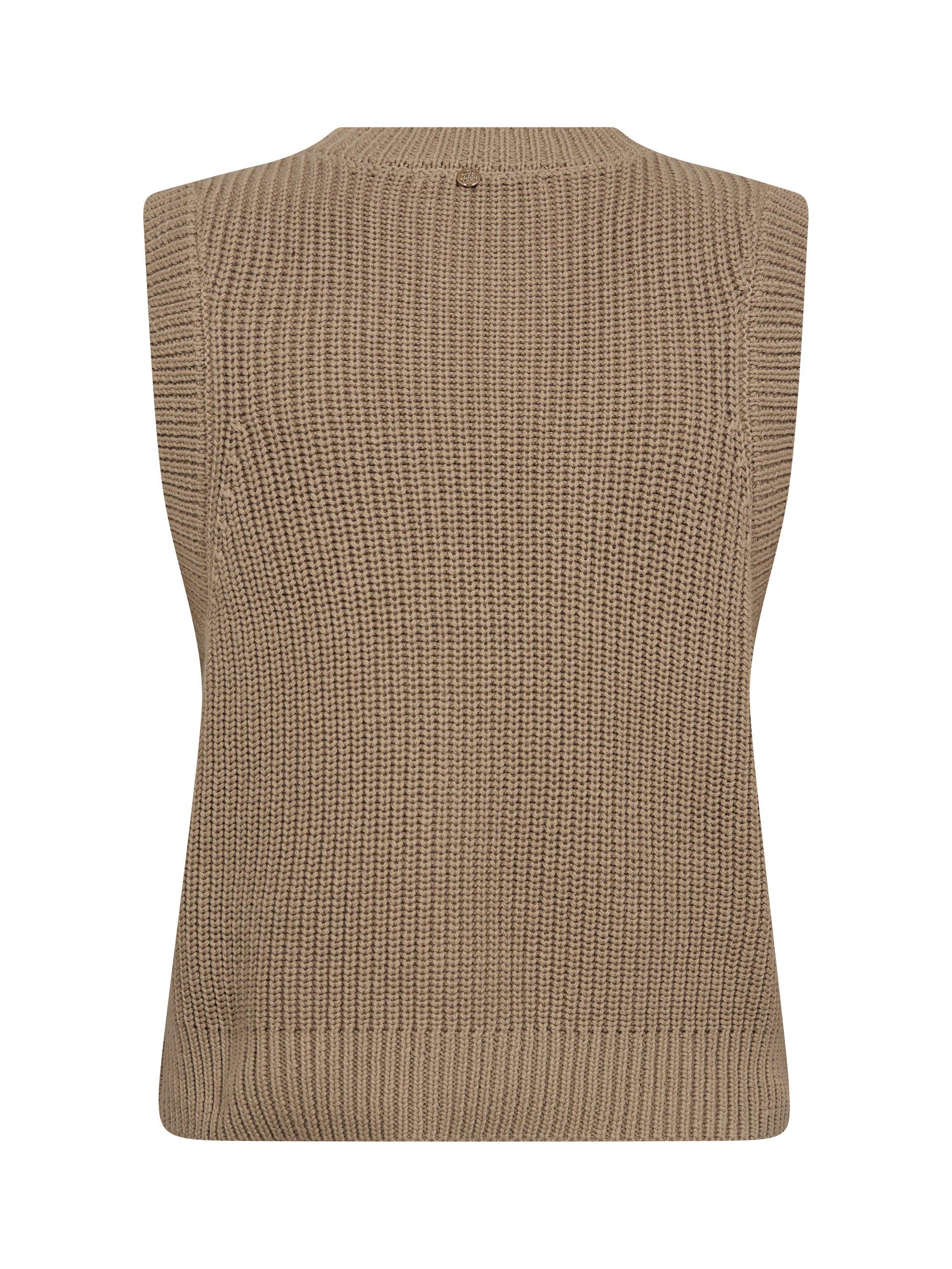 Product image 2 of 2, which shows MOS MOSH Kirby Knitted Waistcoat, Mid Brown, XS
