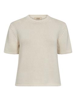 MOS MOSH Arin Pure Organic Cotton Knit T-Shirt, Ecru, Ecru