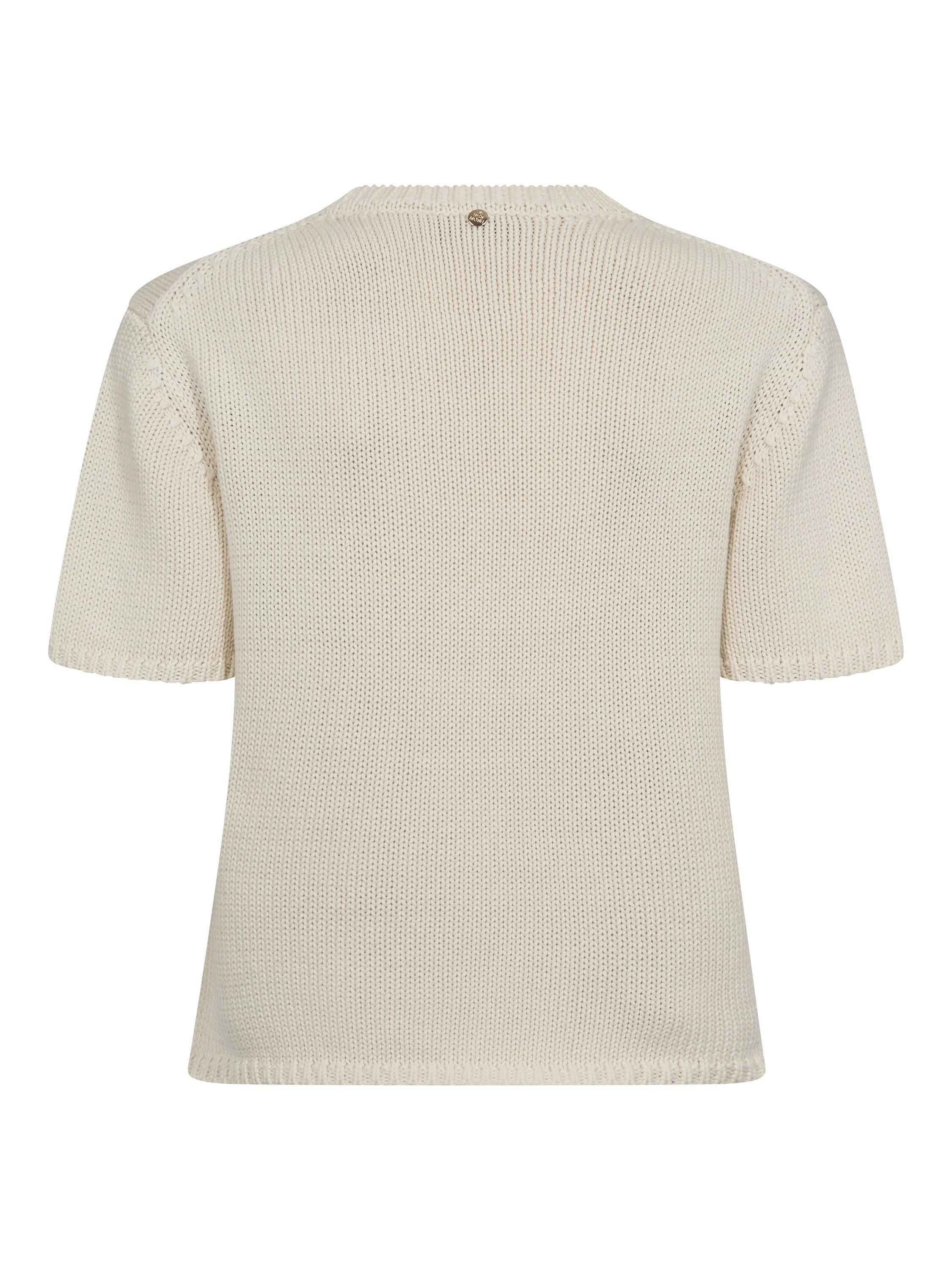 Product image 2 of 2, which shows MOS MOSH Arin Pure Organic Cotton Knit T-Shirt, Ecru, XS