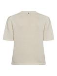 MOS MOSH Arin Pure Organic Cotton Knit T-Shirt, Ecru