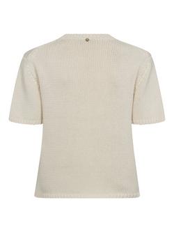 MOS MOSH Arin Pure Organic Cotton Knit T-Shirt, Ecru - view 2, Ecru