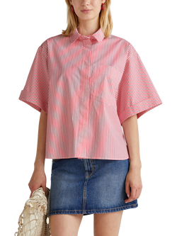 Benetton Stripe Yarn Dyed Shirt, Pink/Multi