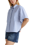 Benetton Stripe Yarn Dyed Shirt, Blue/Multi